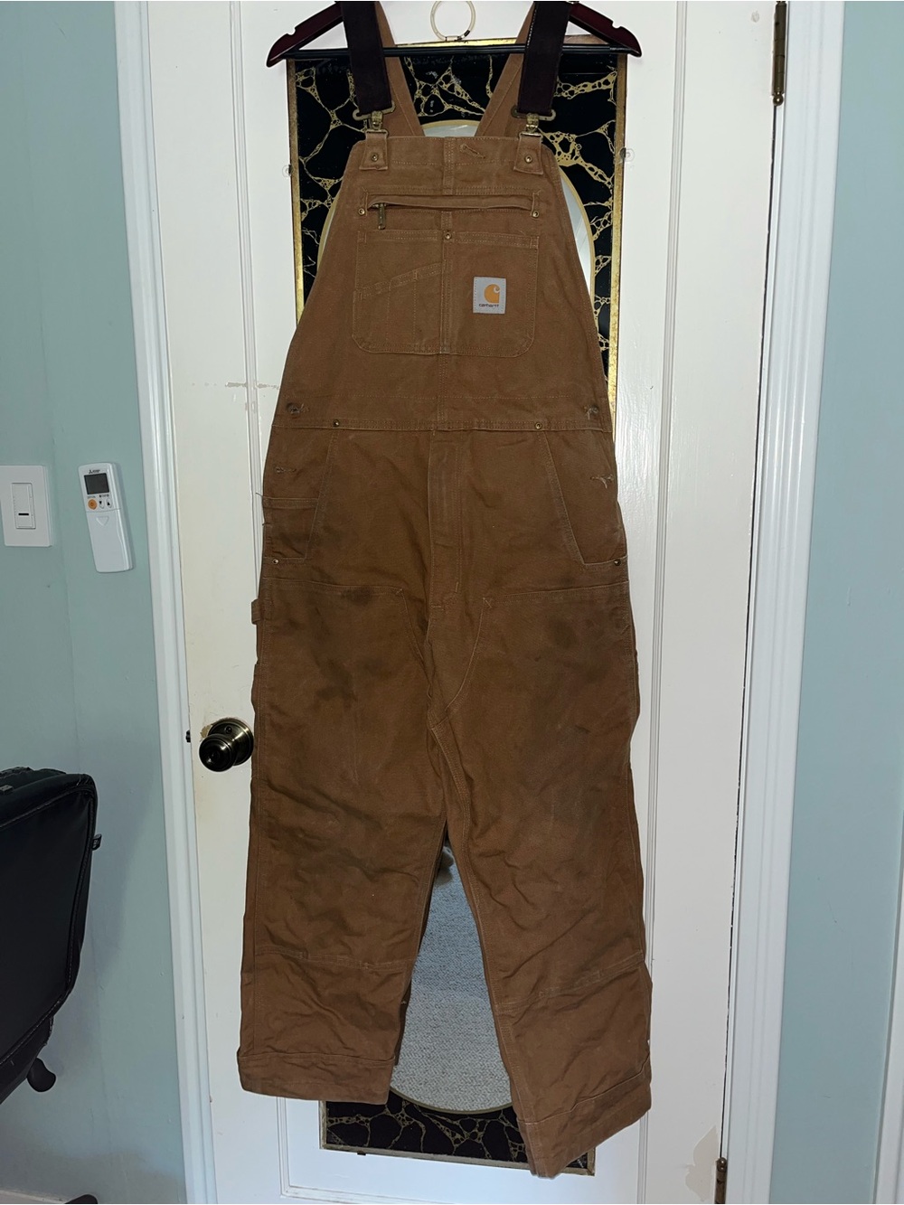 Carhartt Brown Duck Work Overalls